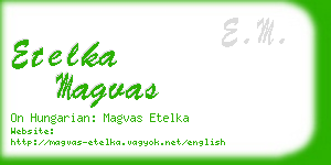 etelka magvas business card